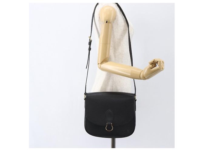 Saint-Cloud LOUIS VUITTON Epi Saint Cloud GM Shoulder Bag Black Noir M52192 LV - vista 26