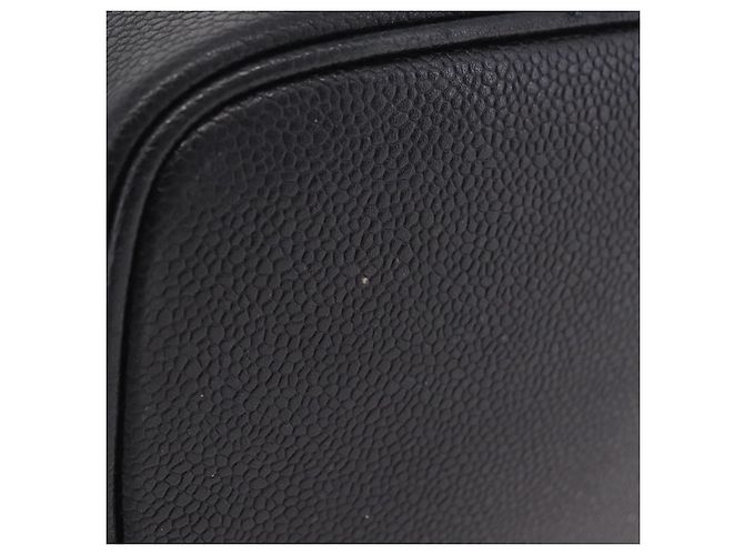CHANEL Vanity Hand Bag Caviar Skin Black Gold CC - vista 11