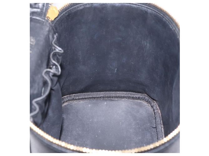 CHANEL Vanity Hand Bag Caviar Skin Black Gold CC - vista 20