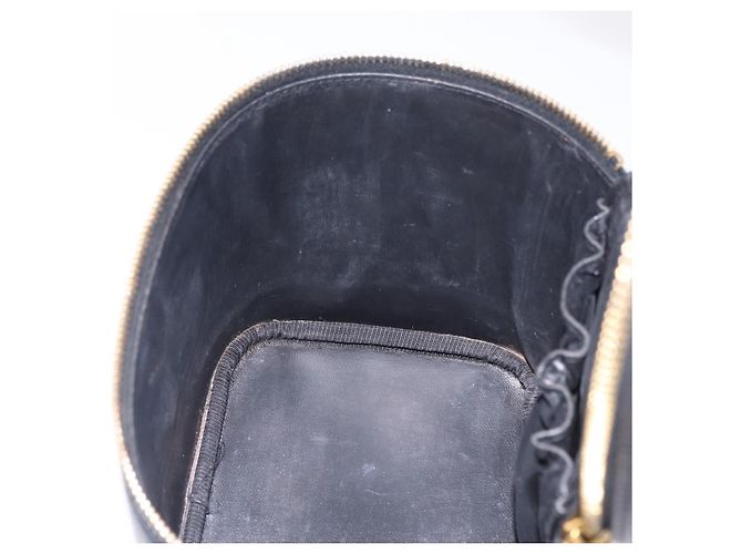 CHANEL Vanity Hand Bag Caviar Skin Black Gold CC - vista 21