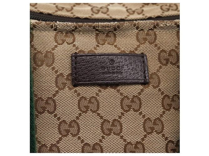 GUCCI GG Canvas Web Sherry Line Tote Bag Beige 155524 - vista 14