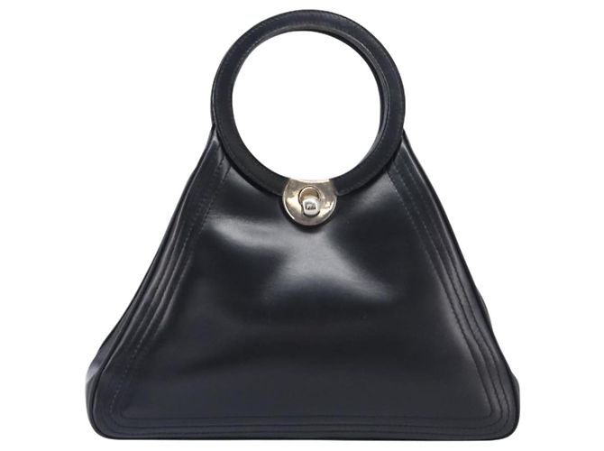 LOEWE Hand Bag Leather Black - vista 2