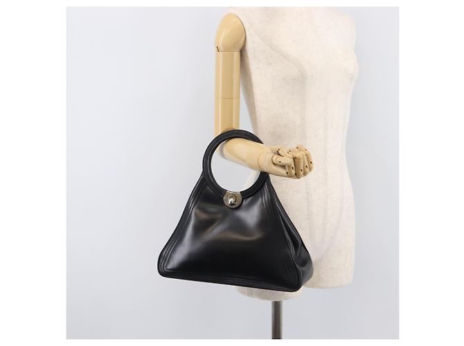 LOEWE Hand Bag Leather Black - vista 24