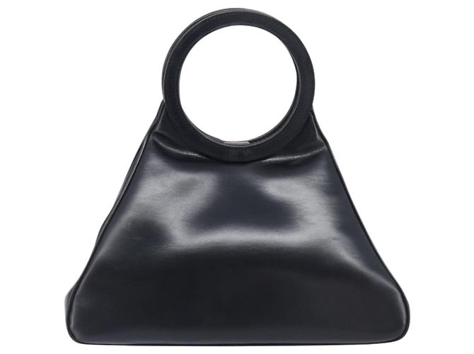 LOEWE Hand Bag Leather Black - vista 3