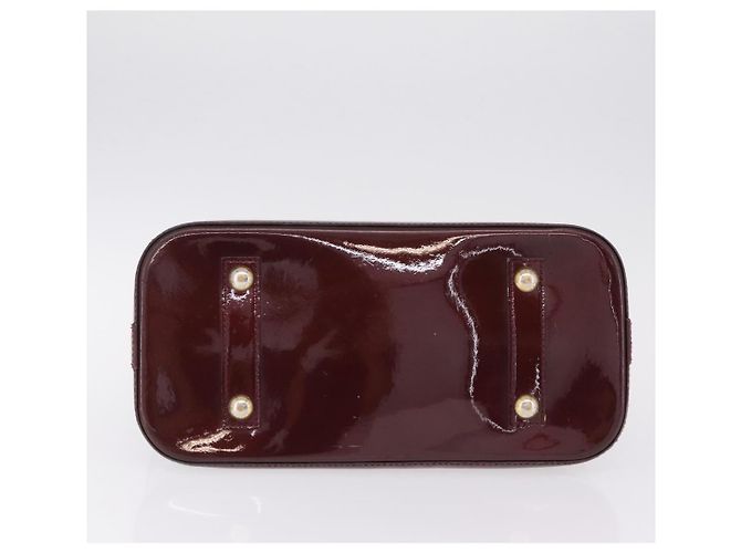 LOUIS VUITTON Monogram Vernis Alma PM Hand Bag Amarante M91611 LV - vista 11