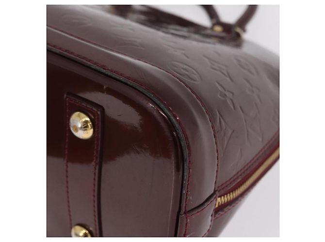 LOUIS VUITTON Monogram Vernis Alma PM Hand Bag Amarante M91611 LV - vista 13