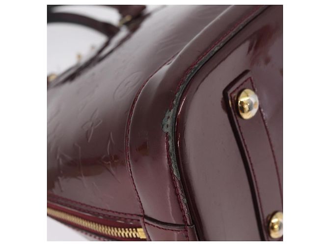 LOUIS VUITTON Monogram Vernis Alma PM Hand Bag Amarante M91611 LV - vista 14