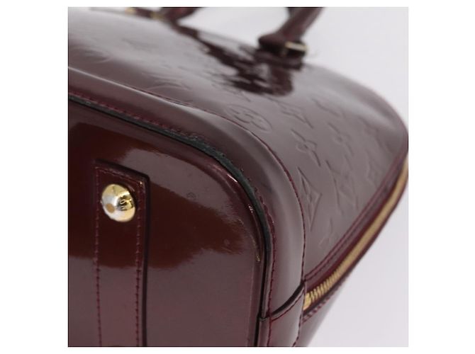LOUIS VUITTON Monogram Vernis Alma PM Hand Bag Amarante M91611 LV - vista 15