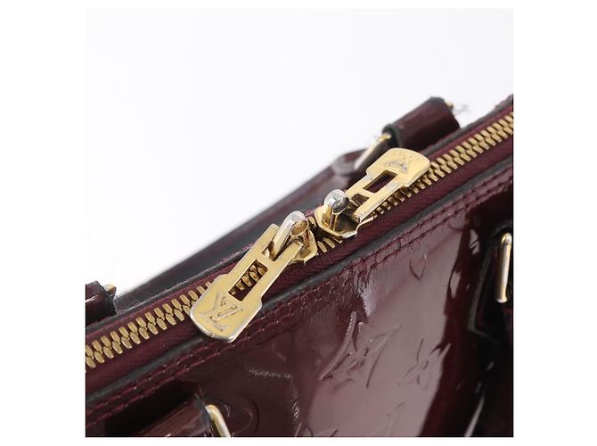 LOUIS VUITTON Monogram Vernis Alma PM Hand Bag Amarante M91611 LV - vista 16