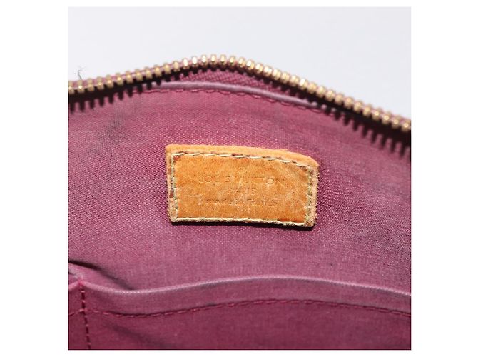 LOUIS VUITTON Monogram Vernis Alma PM Hand Bag Amarante M91611 LV - vista 19