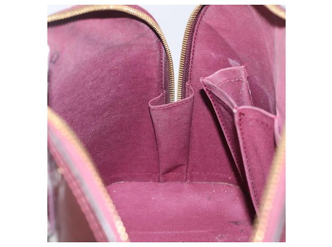 LOUIS VUITTON Monogram Vernis Alma PM Hand Bag Amarante M91611 LV - vista 22