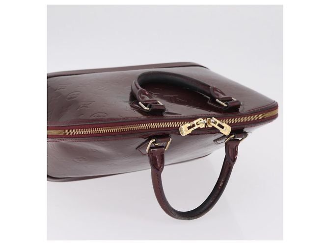 LOUIS VUITTON Monogram Vernis Alma PM Hand Bag Amarante M91611 LV - vista 7