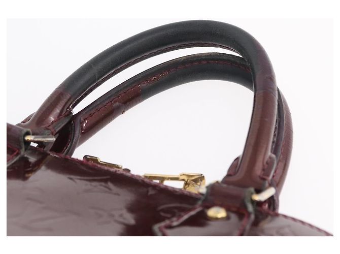LOUIS VUITTON Monogram Vernis Alma PM Hand Bag Amarante M91611 LV - vista 9