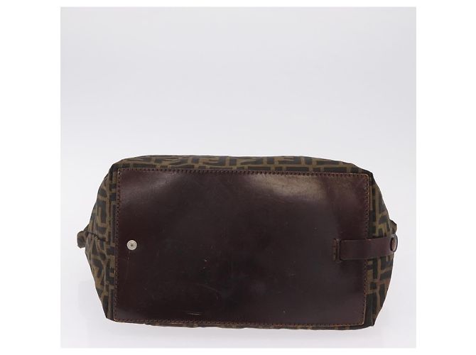 FENDI Zucca Canvas Hand Bag Black Brown - vista 11