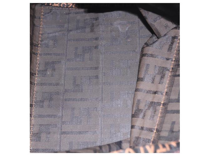 FENDI Zucca Canvas Hand Bag Black Brown - vista 19