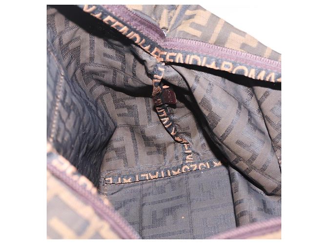 FENDI Zucca Canvas Hand Bag Black Brown - vista 21