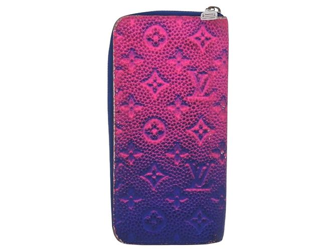 LOUIS VUITTON Taurillon Clemence Illusion Zippy Wallet Vertical - vista 3