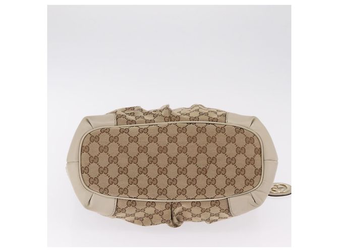 GUCCI GG Canvas Hand Bag Beige Gold 247902 - vista 11