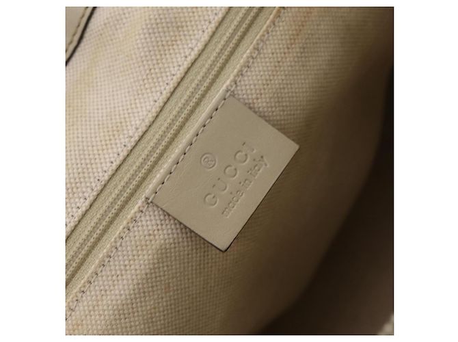 GUCCI GG Canvas Hand Bag Beige Gold 247902 - vista 19
