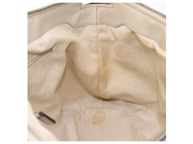 GUCCI GG Canvas Hand Bag Beige Gold 247902 - vista 21