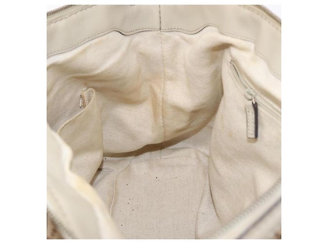 GUCCI GG Canvas Hand Bag Beige Gold 247902 - vista 22