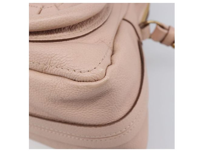 Chloé Chloe Paraty Hand Bag Leather 2way Pink Gold - vista 13