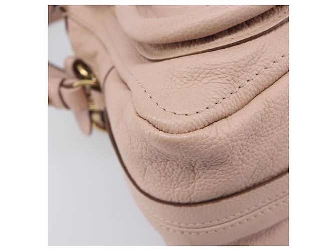 Chloé Chloe Paraty Hand Bag Leather 2way Pink Gold - vista 14
