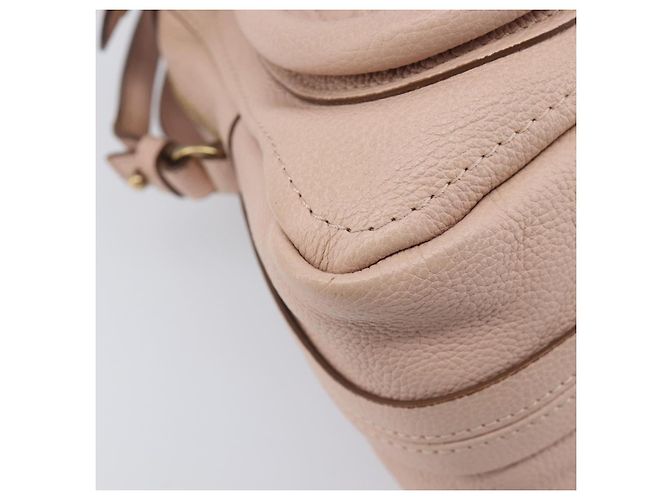 Chloé Chloe Paraty Hand Bag Leather 2way Pink Gold - vista 16