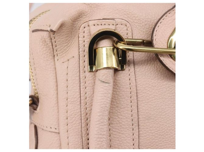 Chloé Chloe Paraty Hand Bag Leather 2way Pink Gold - vista 19