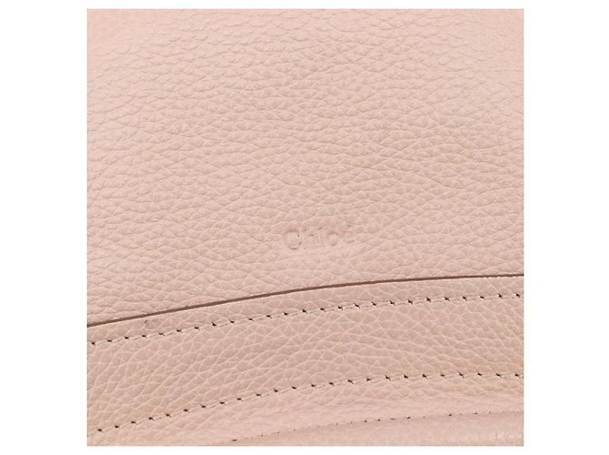 Chloé Chloe Paraty Hand Bag Leather 2way Pink Gold - vista 21