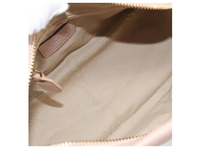 Chloé Chloe Paraty Hand Bag Leather 2way Pink Gold - vista 24