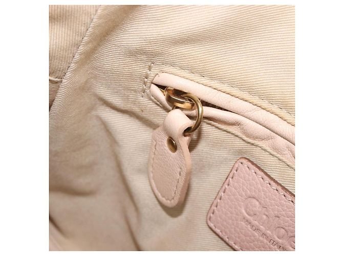 Chloé Chloe Paraty Hand Bag Leather 2way Pink Gold - vista 27