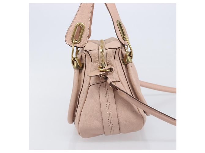 Chloé Chloe Paraty Hand Bag Leather 2way Pink Gold - vista 5