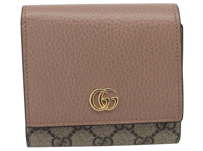 GUCCI Bifold Wallet Leather Pink Silver 598587 - vista 2