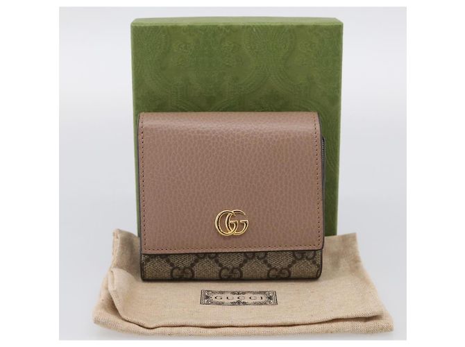 GUCCI Bifold Wallet Leather Pink Silver 598587 - vista 24