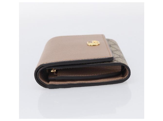 GUCCI Bifold Wallet Leather Pink Silver 598587 - vista 4