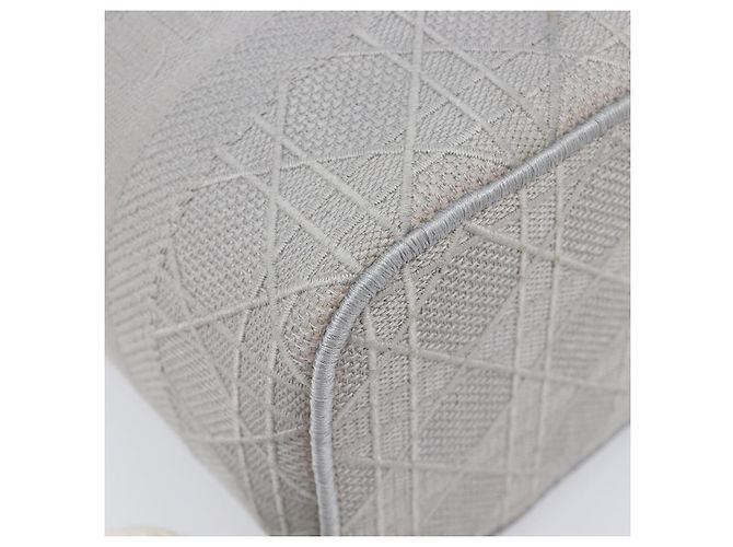 Christian Dior D-Lite Vanity Cosmetic Pouch Canvas Gray Silver - vista 11