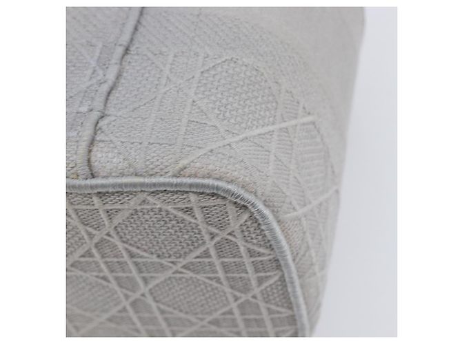 Christian Dior D-Lite Vanity Cosmetic Pouch Canvas Gray Silver - vista 12