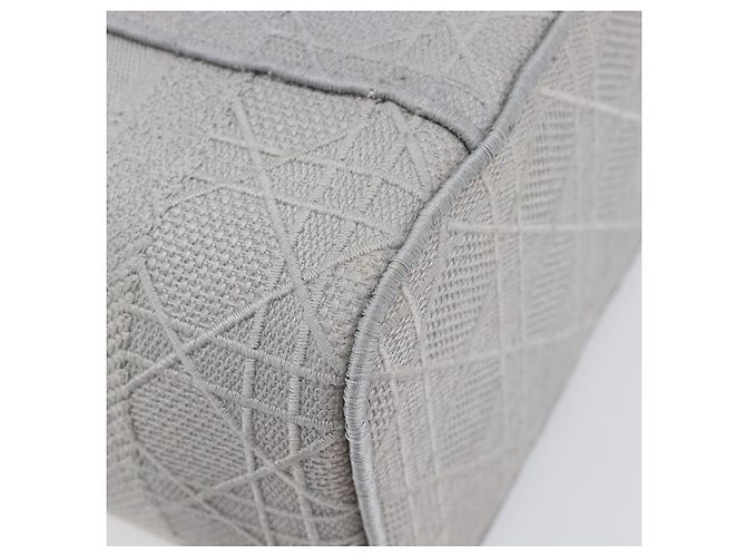 Christian Dior D-Lite Vanity Cosmetic Pouch Canvas Gray Silver - vista 13