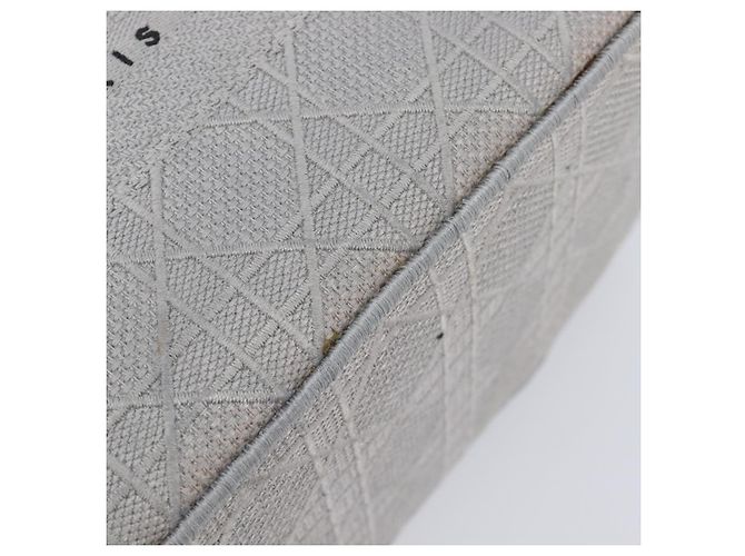 Christian Dior D-Lite Vanity Cosmetic Pouch Canvas Gray Silver - vista 14
