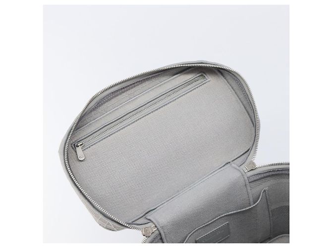 Christian Dior D-Lite Vanity Cosmetic Pouch Canvas Gray Silver - vista 18