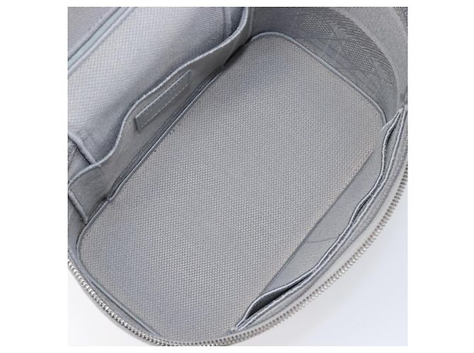 Christian Dior D-Lite Vanity Cosmetic Pouch Canvas Gray Silver - vista 22