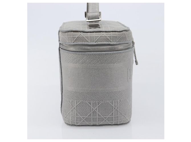 Christian Dior D-Lite Vanity Cosmetic Pouch Canvas Gray Silver - vista 5