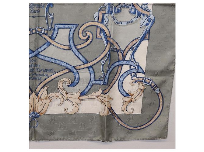 Hermès HERMES Carre90 Seidentuch Grau - Ansicht 10