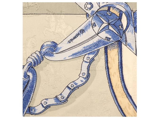 Hermès HERMES Carre90 Seidentuch Grau - Ansicht 11