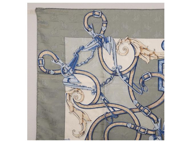 Hermès HERMES Carre90 Seidentuch Grau - Ansicht 2