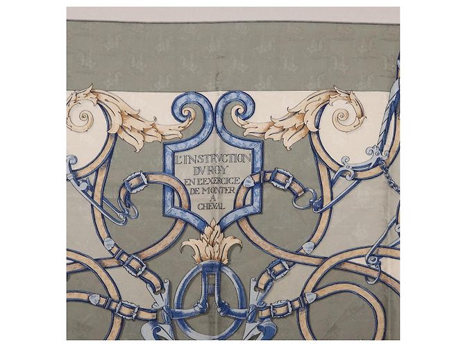Hermès HERMES Carre90 Seidentuch Grau - Ansicht 3