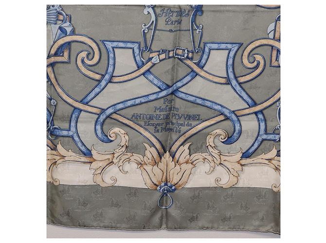 Hermès HERMES Carre90 Seidentuch Grau - Ansicht 9