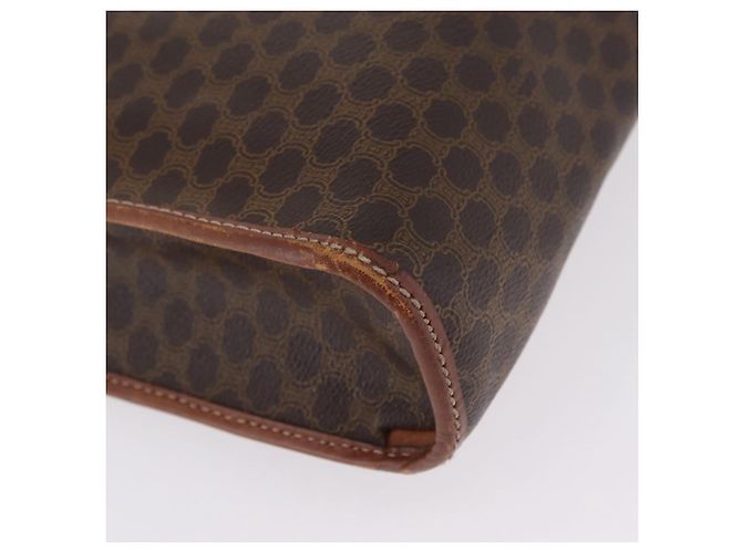 Céline CELINE Macadam Canvas Tote Bag PVC Leather Brown Gold - vista 14