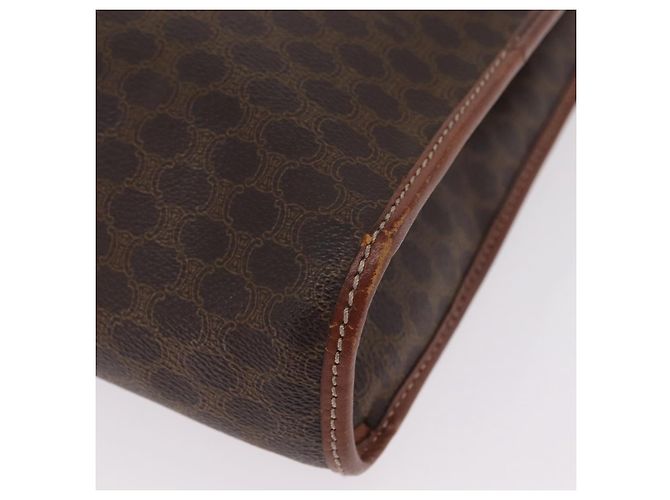 Céline CELINE Macadam Canvas Tote Bag PVC Leather Brown Gold - vista 15